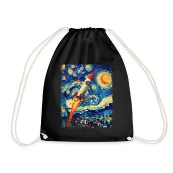 Fusée Astronomie Espace Fusée Spatiale Nuit Étoilée Ma - Sac de sport léger - noir - Devant