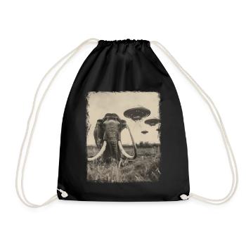 Mammouth laineux OVNI Alien Alien Selfie - Sac de sport léger - noir - Devant