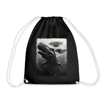 Mosasaure Dinosaure OVNI Alien Alien Se - Sac de sport léger - noir - Devant