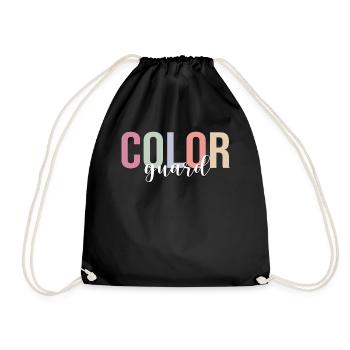 Flag Guard Marching Band - Drawstring Bag - black - Front