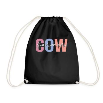 éleveur de vaches Ferme Éleveur de bétail - Sac de sport léger - noir - Devant
