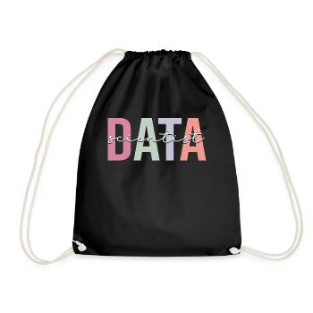 Data Scientist Data Science Data Analysis - Drawstring Bag - black - Front