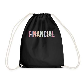 Finanzingenieur Buchhalter Ingenieurwesen - Turnbeutel - Schwarz - Vorne