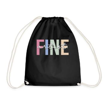 Fine Artist Painter - Drawstring Bag - black - Front