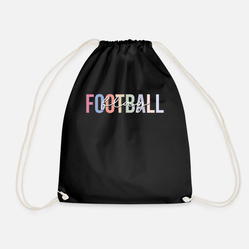 Flag Football Coach Team Trainer - Turnbeutel - Schwarz