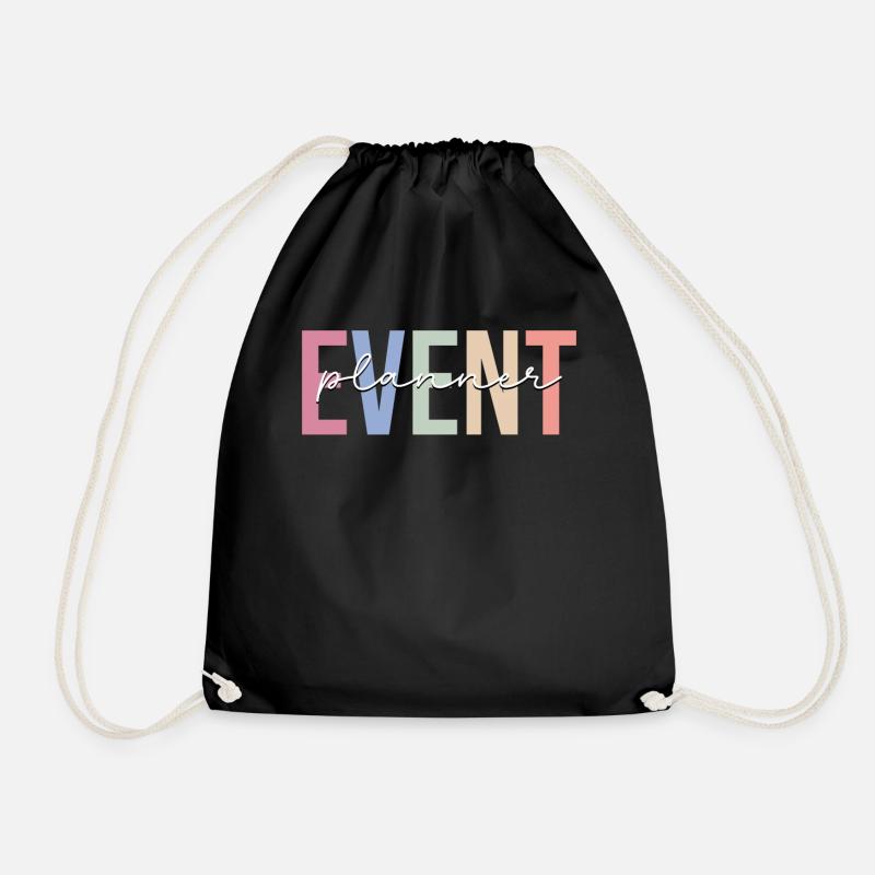 Event-Planer Event-Planung Event-Personal - Turnbeutel - Schwarz