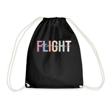 Hôtesse de l’air hôtesse de l’air - Sac de sport léger - noir - Devant