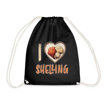 J’aime bombarder des coquillages Shell Collector Gift - Sac de sport léger - noir - Devant