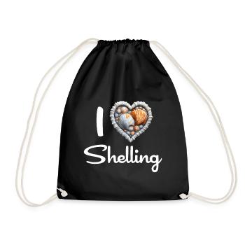 J’aime bombarder des coquillages Shell Collector Gift - Sac de sport léger - noir - Devant