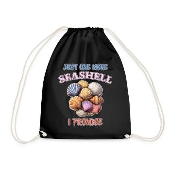 Seashells Beach Shells Shell Collector Gift - Drawstring Bag - black - Front
