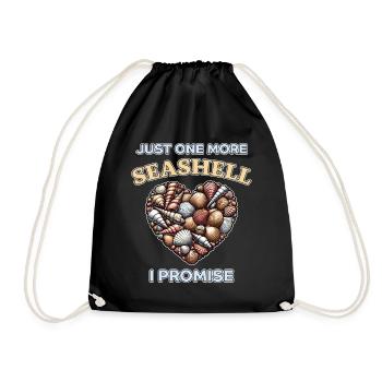 Seashells Beach Shells Shell Collector Gift - Drawstring Bag - black - Front