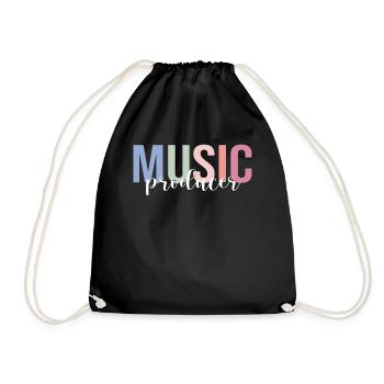 Producteur de musique Musicien électronique Beat Maker - Sac de sport léger - noir - Devant