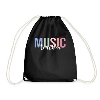 Professeur de musique, musicien d’école - Sac de sport léger - noir - Devant