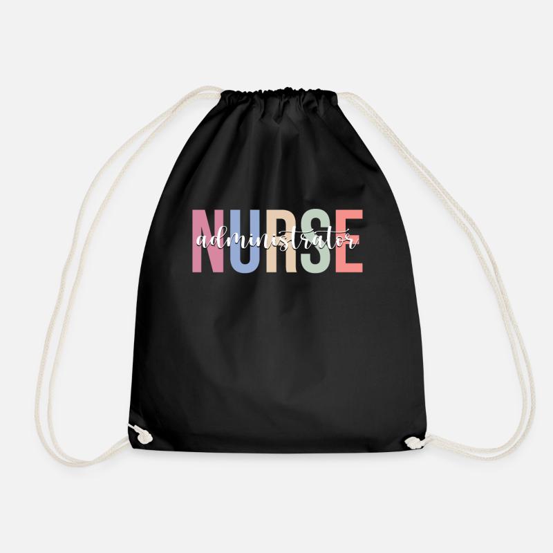 Krankenschwester Administratorin Krankenpflege Ges - Turnbeutel - Schwarz
