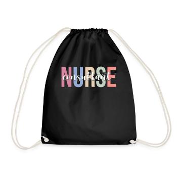 Nursing Consultant RN Registered Nurses - Drawstring Bag - black - Front