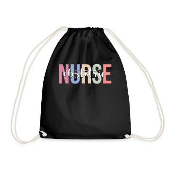 Obstetrics Nurse OB Obgyn Sick - Drawstring Bag - black - Front