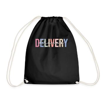 Delivery Driver Courier - Drawstring Bag - black - Front