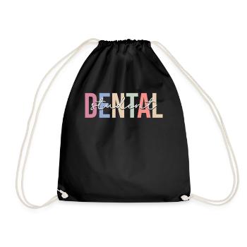 Dentistry student Dental College Zuk - Drawstring Bag - black - Front