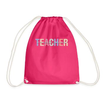 Vocational School Teacher Apprenticeship - Drawstring Bag - fuchsia - Front