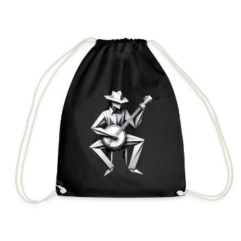 Origami Grue en papier Culture japonaise Bluegrass - Sac de sport léger - noir - Devant