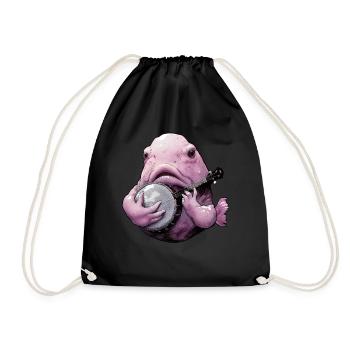 Blobfish Fish Bluegrass Banjo Player - Sac de sport léger - noir - Devant