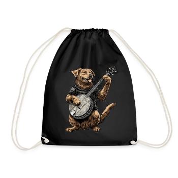 Chesapeake Bay Retriever Chien Bluegrass Banjo Spie - Sac de sport léger - noir - Devant