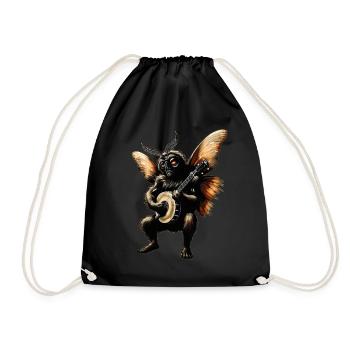 Mothman Kryptozoologie Kryptide Bluegrass Banjo Sp - Turnbeutel - Schwarz - Vorne