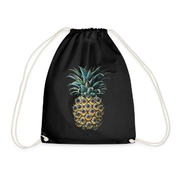 Esthétique bizarre Ananas Yeux Humain Au - Sac de sport léger - noir - Devant
