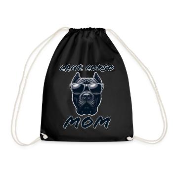 Cane Corso Italiano Mom Mom Cane Corso Gift - Drawstring Bag - black - Front