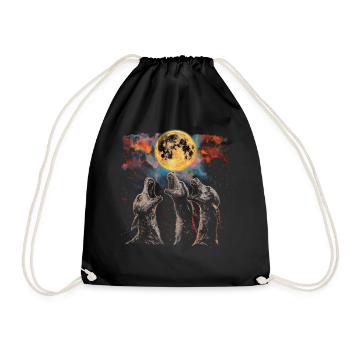 El Chupacabra Crypto Cryptozoologie Lune Hurlante - Sac de sport léger - noir - Devant