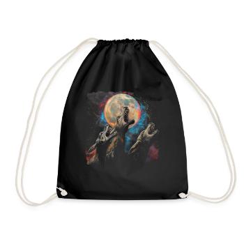 El Chupacabra Crypto Cryptozoologie Lune Hurlante - Sac de sport léger - noir - Devant
