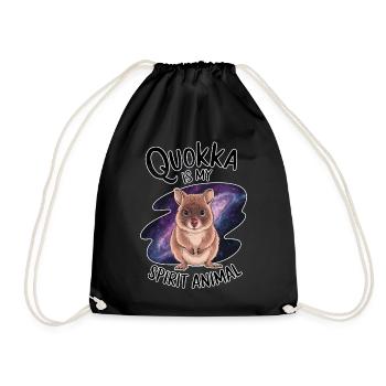 Quokka Disant Australie Drôle Quokka Cadeau - Sac de sport léger - noir - Devant