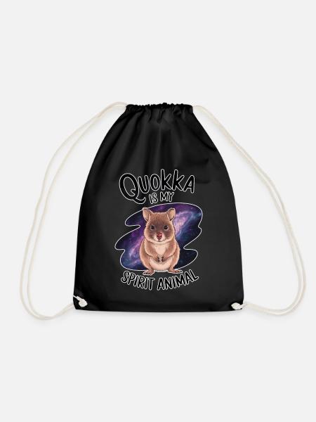Quokka Spruch Australien Lustiges Quokka Geschenk - Turnbeutel - Schwarz