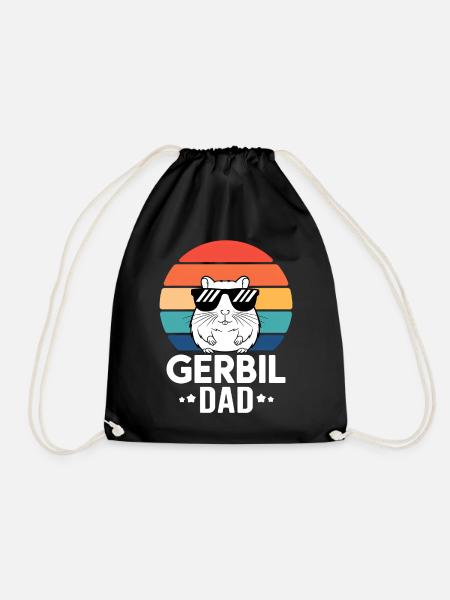 Gerbille disant Gerbil papa Drôle Gerbille Cadeau - Sac de sport léger - noir