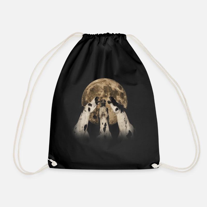 Appaloosa Pferd Howling Moon - Turnbeutel - Schwarz