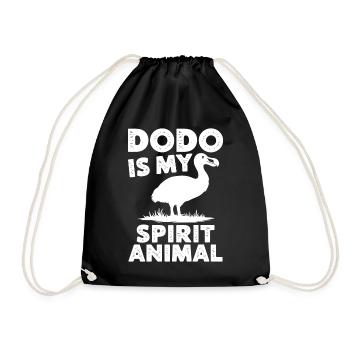 Dodo Saying Dodo Bird Funny Dodo Gift - Drawstring Bag - black - Front