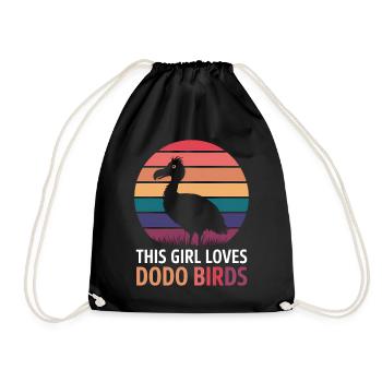 Dodo Dire Dodo Oiseau Fille Drôle Dodo Cadeau - Sac de sport léger - noir - Devant