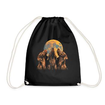 Baie de Chesapeake Retriever Chien Lune Hurlante - Sac de sport léger - noir - Devant