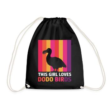 Dodo Dire Dodo Oiseau Fille Drôle Dodo Cadeau - Sac de sport léger - noir - Devant