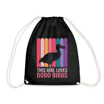 Dodo Dire Dodo Oiseau Fille Drôle Dodo Cadeau - Sac de sport léger - noir - Devant