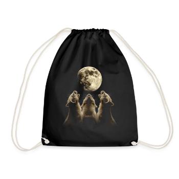 Furet Pet Lune Hurlante - Sac de sport léger - noir - Devant
