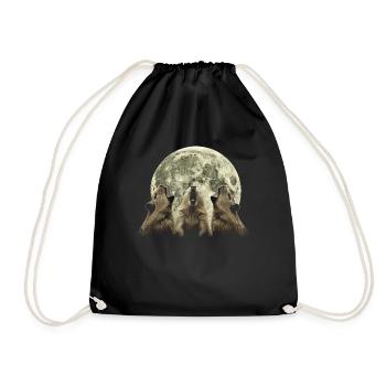 Cochon d’Inde Animal de compagnie Lune Hurlante - Sac de sport léger - noir - Devant