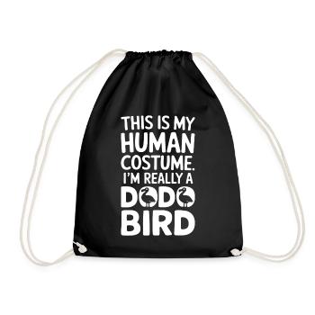 Dodo Saying Dodo Bird Funny Dodo Gift - Drawstring Bag - black - Front