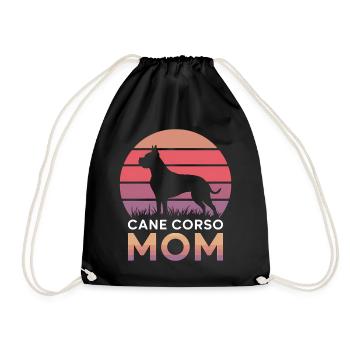 Cane Corso Italiano Mom Mom Cane Corso Gift - Drawstring Bag - black - Front