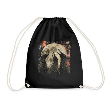 Kiwi oiseau Nouvelle-Zélande lune hurlante - Sac de sport léger - noir - Devant