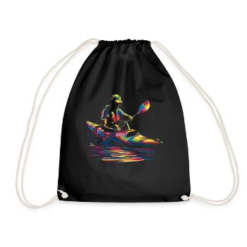 Kayak Kayakiste Popart - Sac de sport léger - noir - Devant