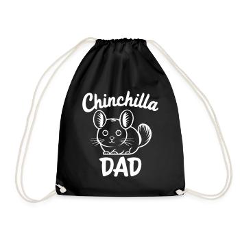Chinchilla disant papa drôle Chinchilla cadeau - Sac de sport léger - noir - Devant