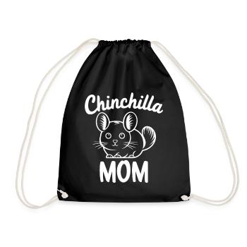 Chinchilla disant maman drôle Chinchilla cadeau - Sac de sport léger - noir - Devant