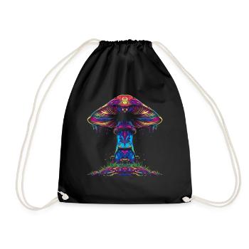 Champignon Cottagecore Popart - Sac de sport léger - noir - Devant