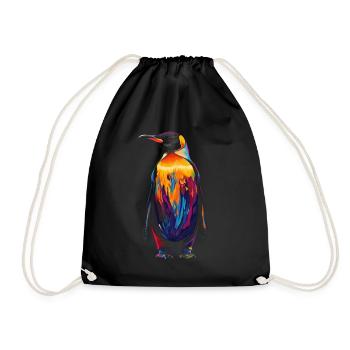 Pingouin oiseau incapable de voler Popart - Sac de sport léger - noir - Devant